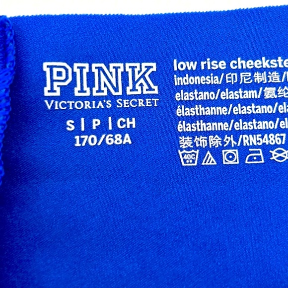 PINK Victoria’s Secret Low Rise Cheekster Wide Lace Waistband Almost Thong Panty - Picture 13 of 15